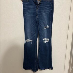 American Eagle Outfitters Dark Blue Flare Jeans
